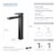 Kibi Cubic Single Handle Bathroom Vessel Sink Faucet KBF1003MB - alternate 4
